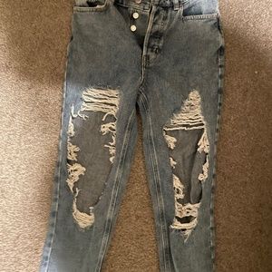 PACSUN Ripped Mom Jeans